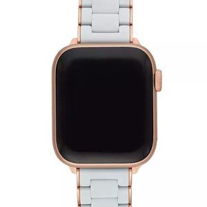 Michele Apple Watch Band (Grey & Rose Gold)
